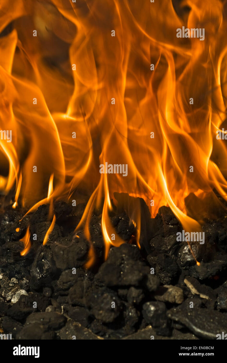 Coal fire Stock Photo