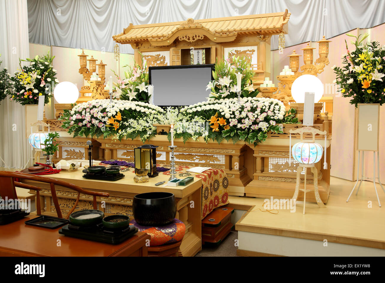 Funeral home of Japanese style Stock Photo