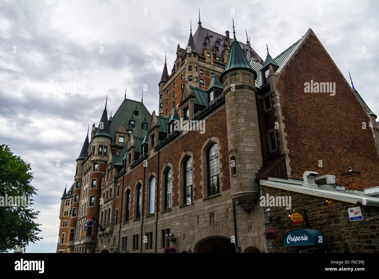 Quebec City Castle Stock Photo