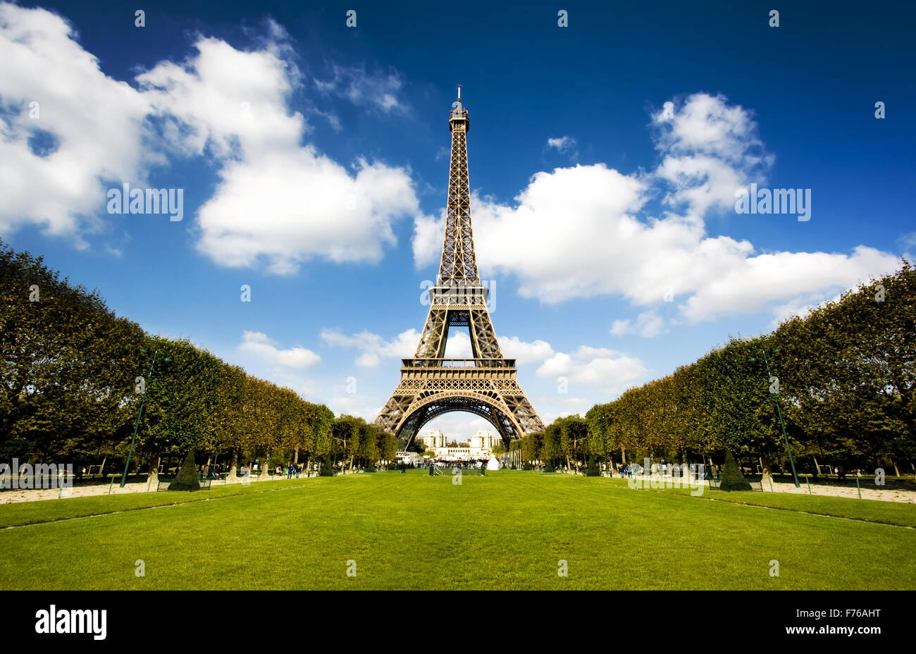 Beautiful Eiffel tower Stock Photo