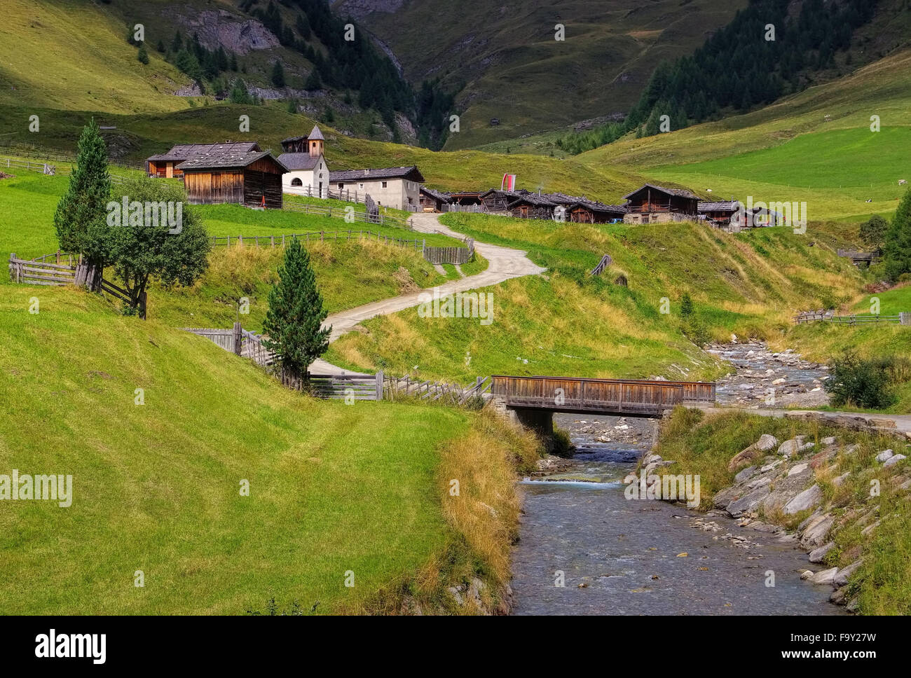 Fane Alm - Fane Alp 01 Stock Photo