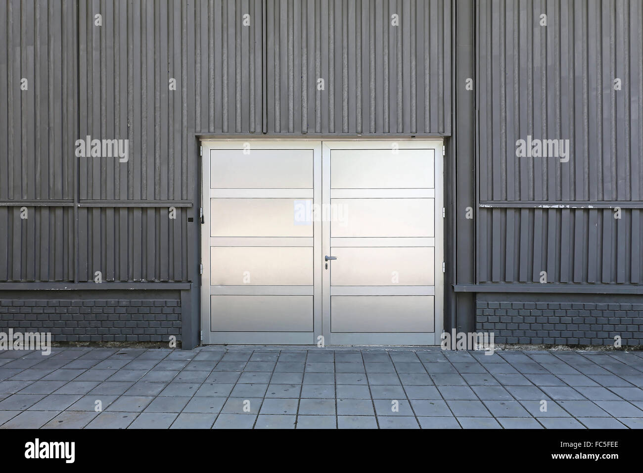 Warehouse Door Stock Photo