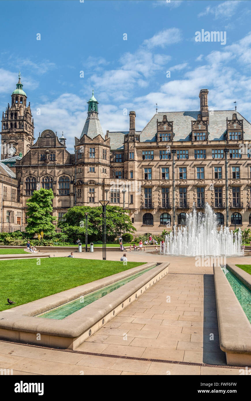 Sheffield Town Hall, England, UK Stock Photo