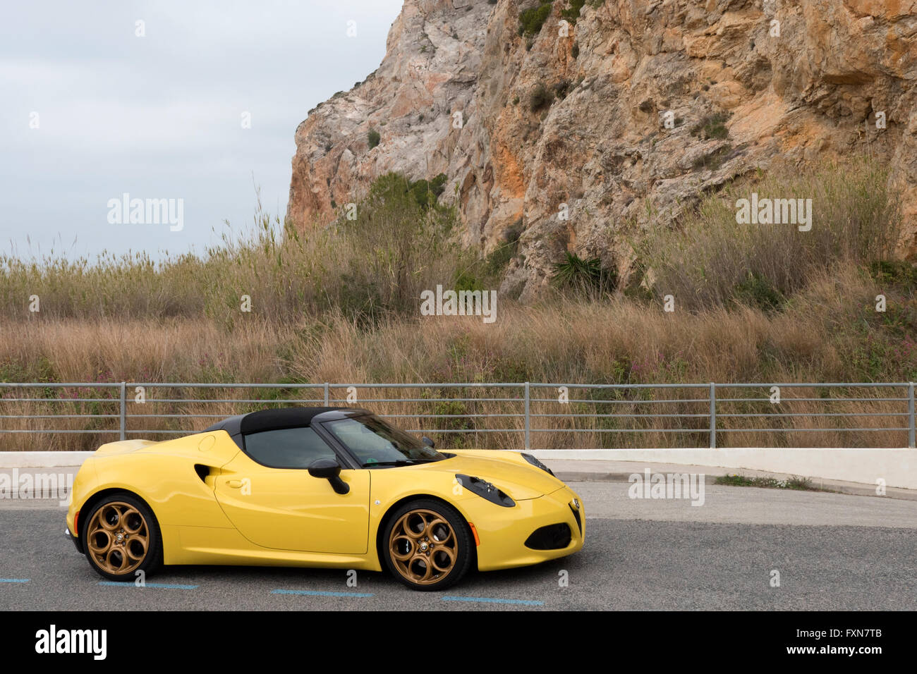 Alfa Romeo 4C Spider 2016 Stock Photo