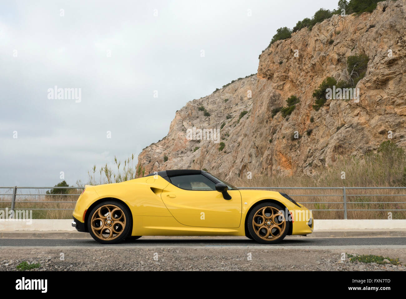 Alfa Romeo 4C Spider 2016 Stock Photo