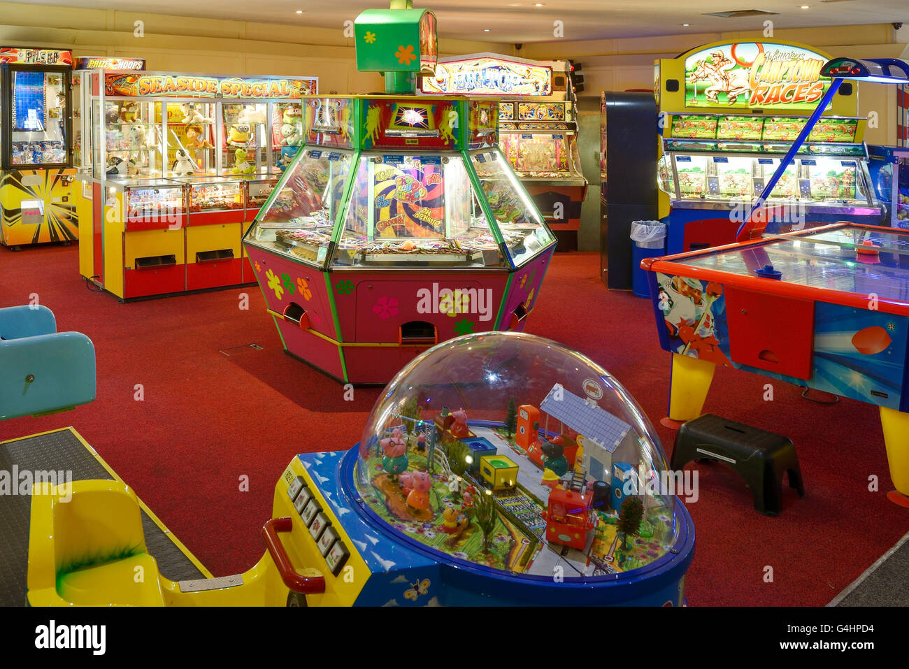 Amusement arcade games Stock Photo