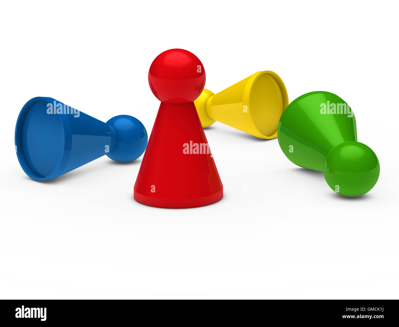 3d game figure Stock Photo