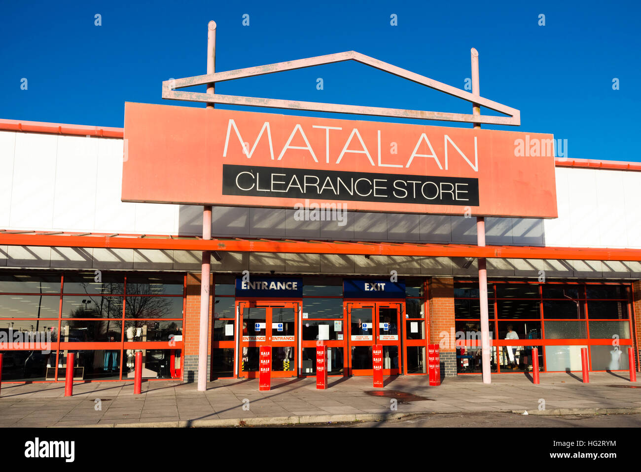 Matalan clearance store, UK. Stock Photo