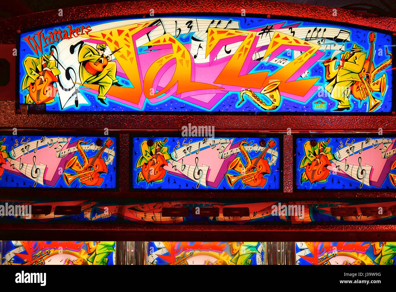 Games in amusement arcade Stock Photo