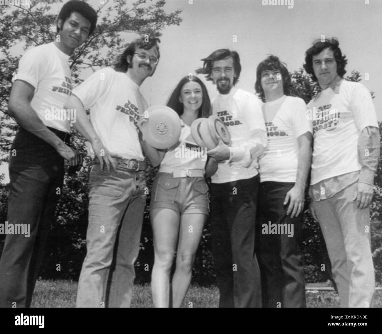 WLS Radio Disk Jockeys 1972 Stock Photo