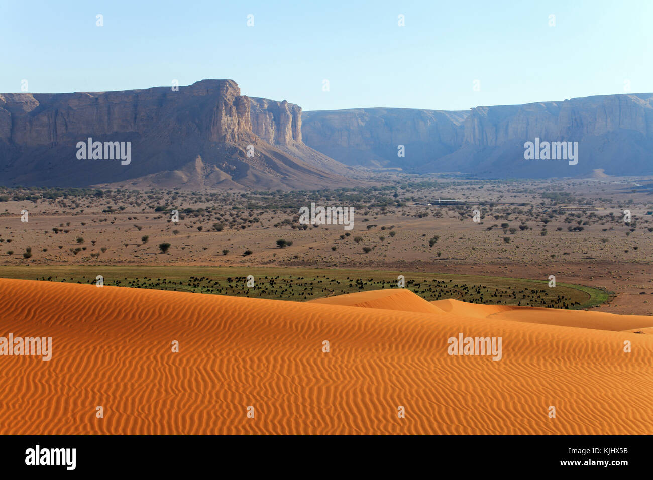 Desert landscape, Saudi Arabia Stock Photo