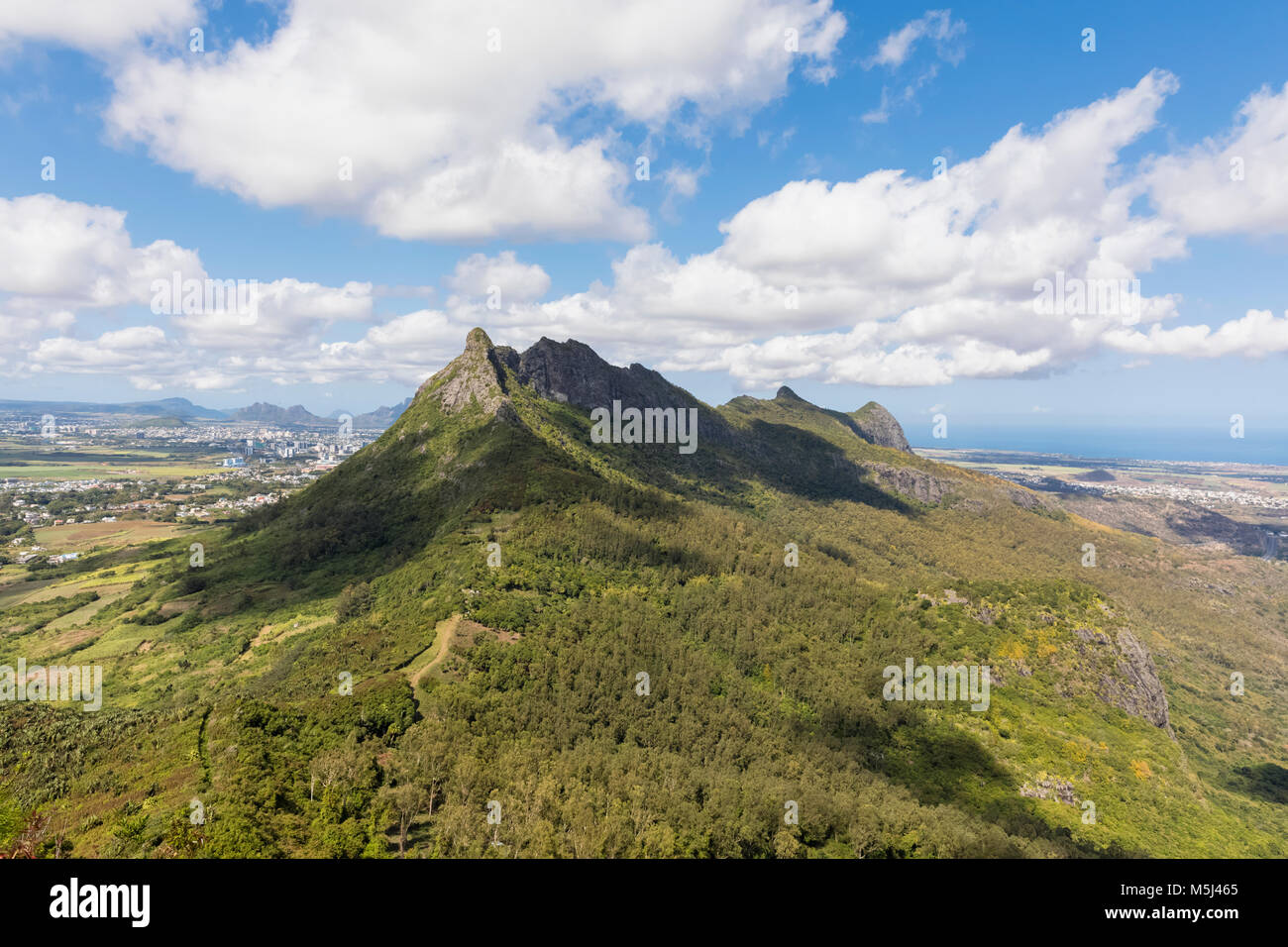 Mauritius, Snail Rock Stock Photo