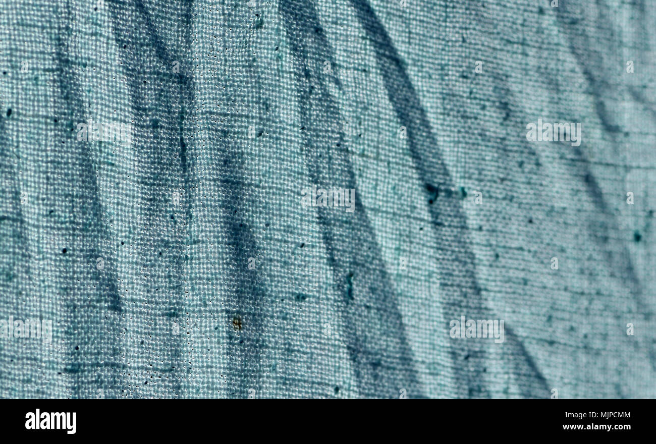 macro detail of Linen cloth Stock Photo