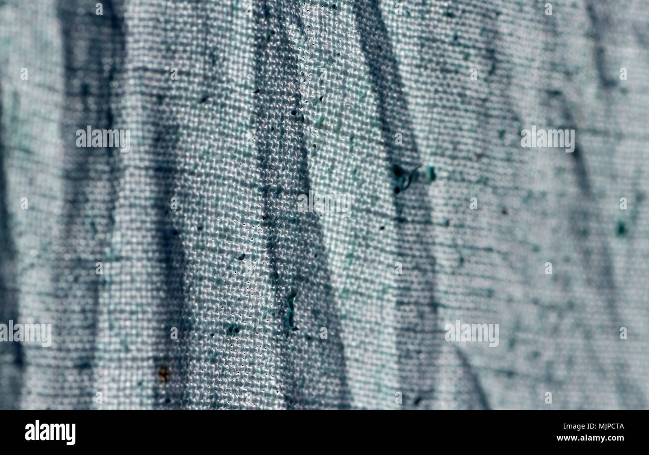 macro detail of Linen cloth Stock Photo