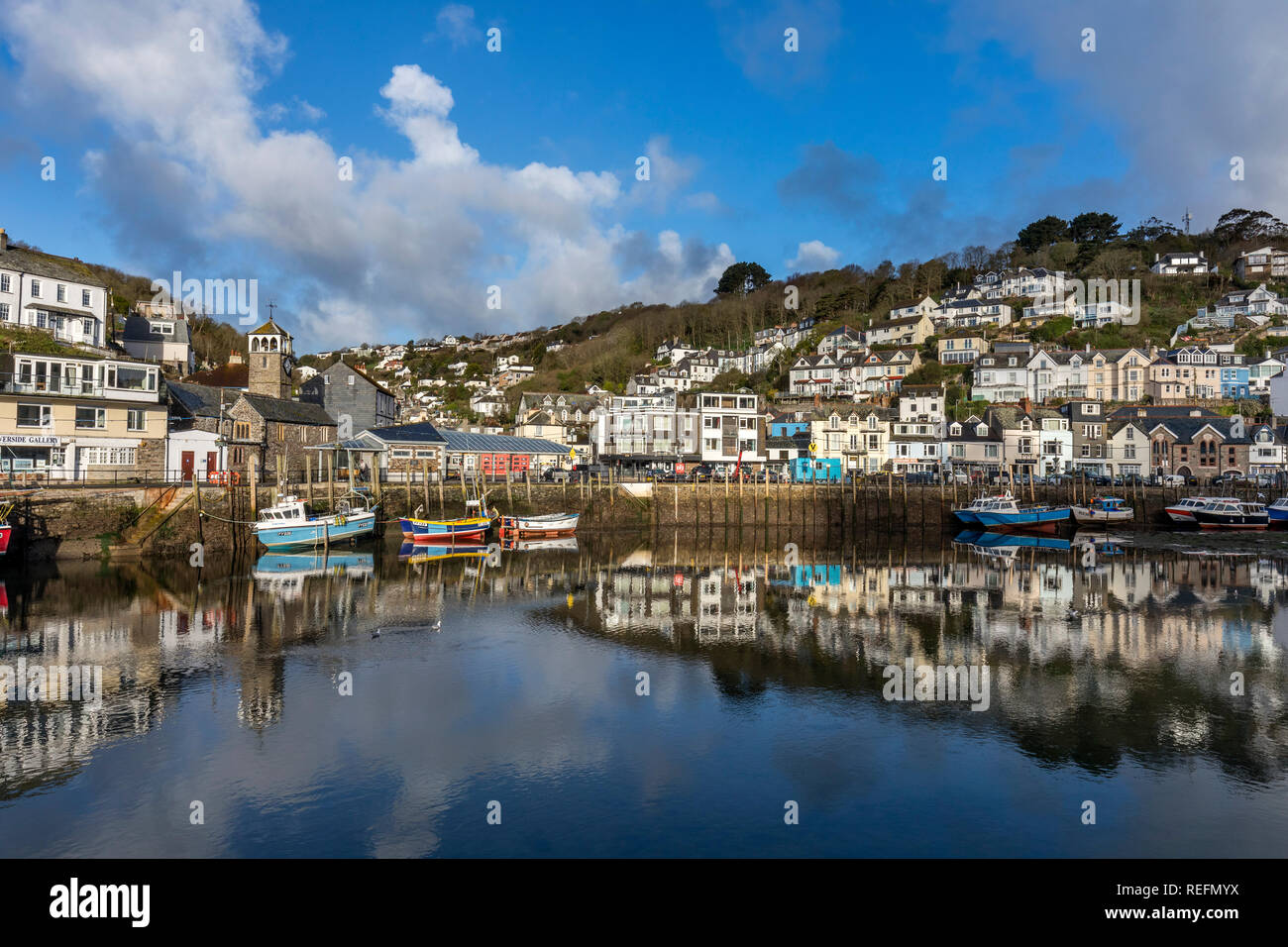 West Looe; Cornwall; UK Stock Photo