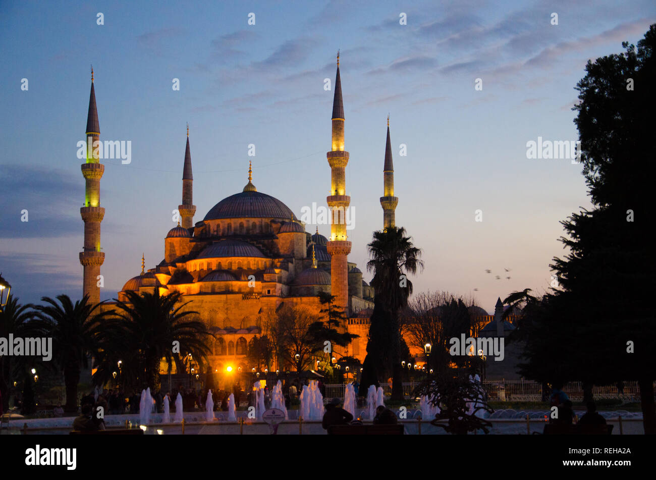 Blue mosque in Istanbul Turkey Stock Photo