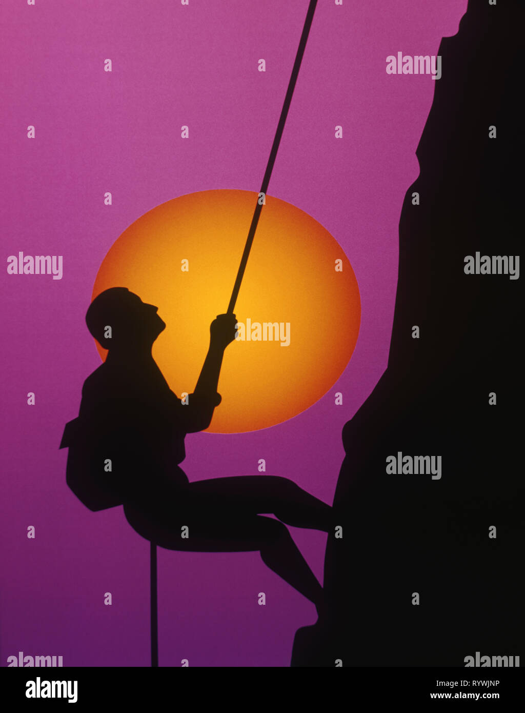 Graphic Design Rock Climbing Stock Photo