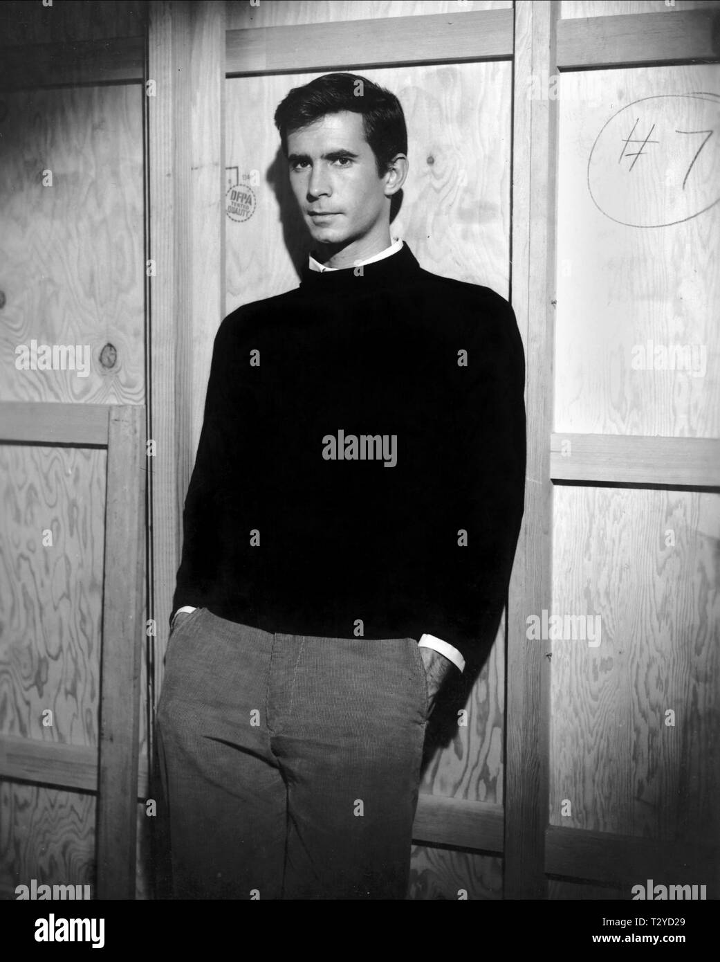 ANTHONY PERKINS, PSYCHO, 1960 Stock Photo