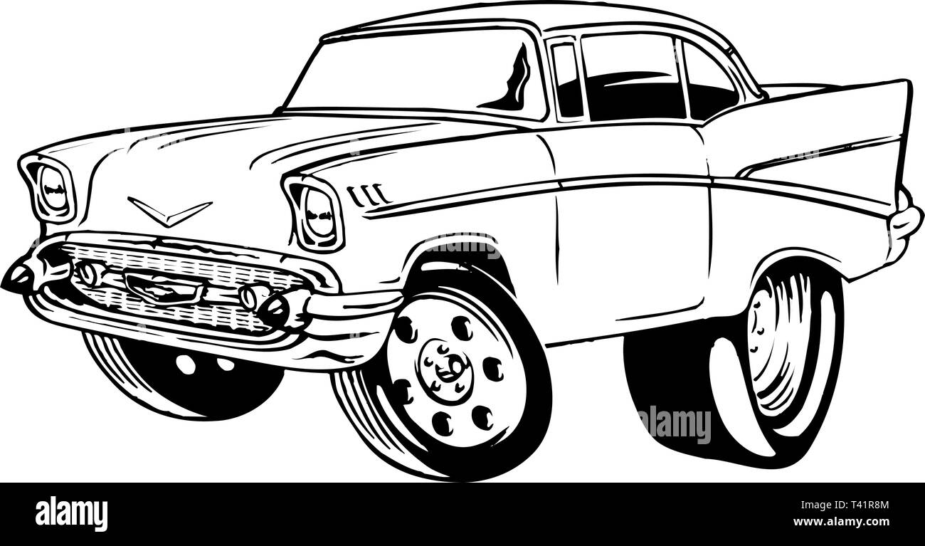 57 Chevy Coloring Pages