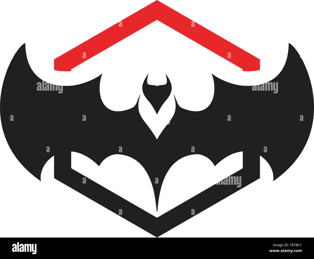 Bat logo design Stock Vector Images - Alamy