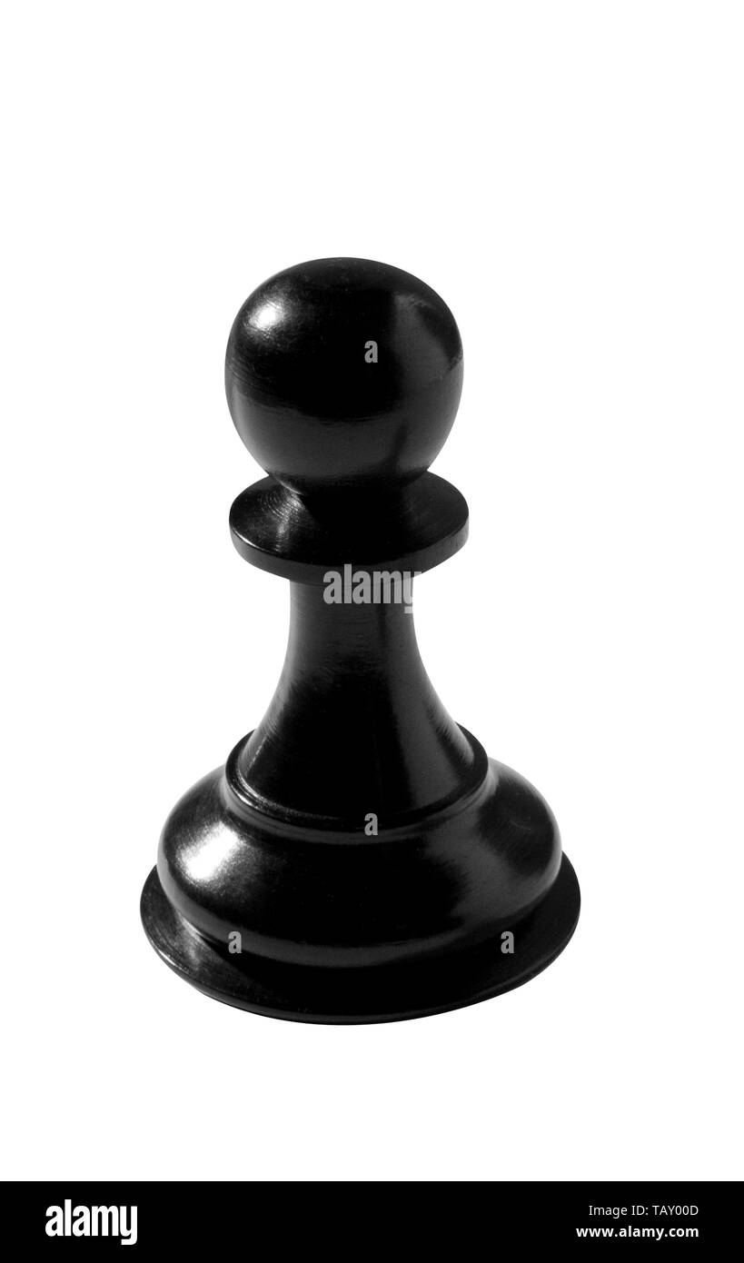 Black Pawn Piece Stock Photo