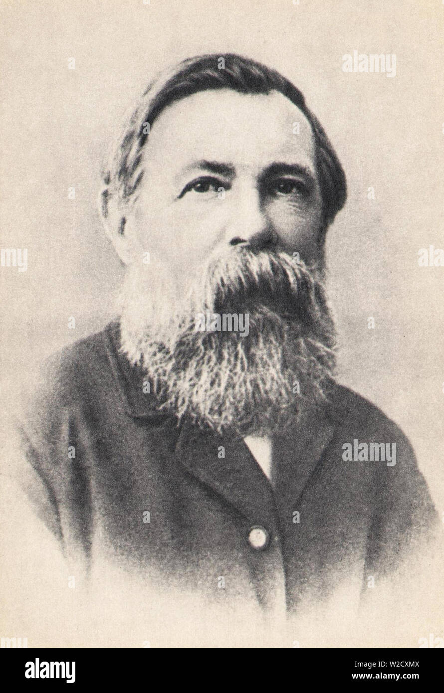 Friedrich Engels. 1888. Stock Photo