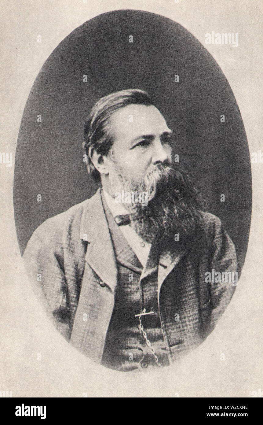 Friedrich Engels. 1877. Stock Photo