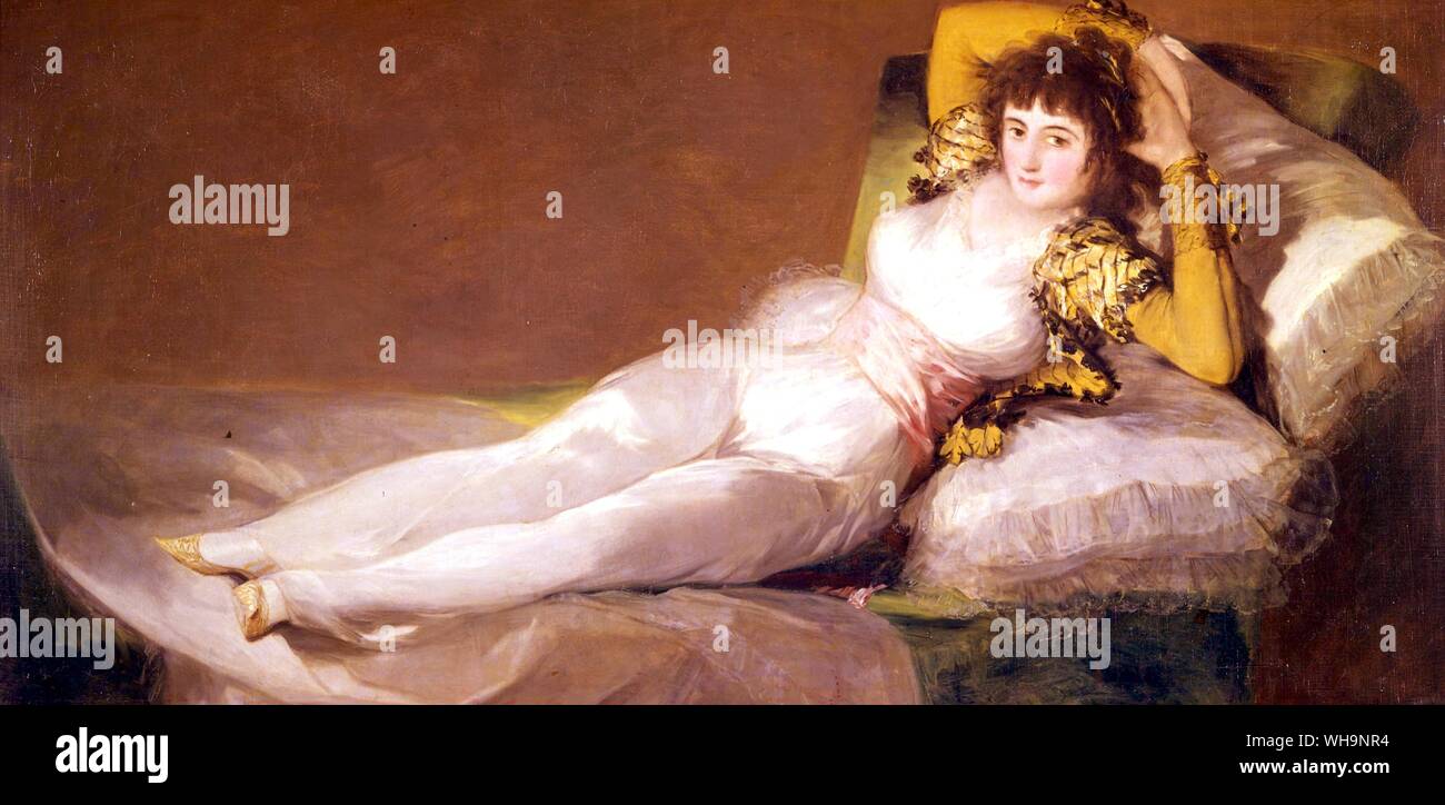 Clothed Maja Prado 1805. Stock Photo