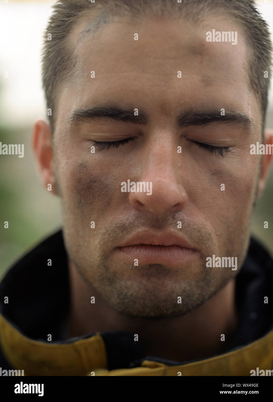 Close up of a young man. Stock Photo