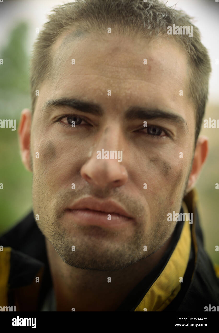 Close up of a young man. Stock Photo