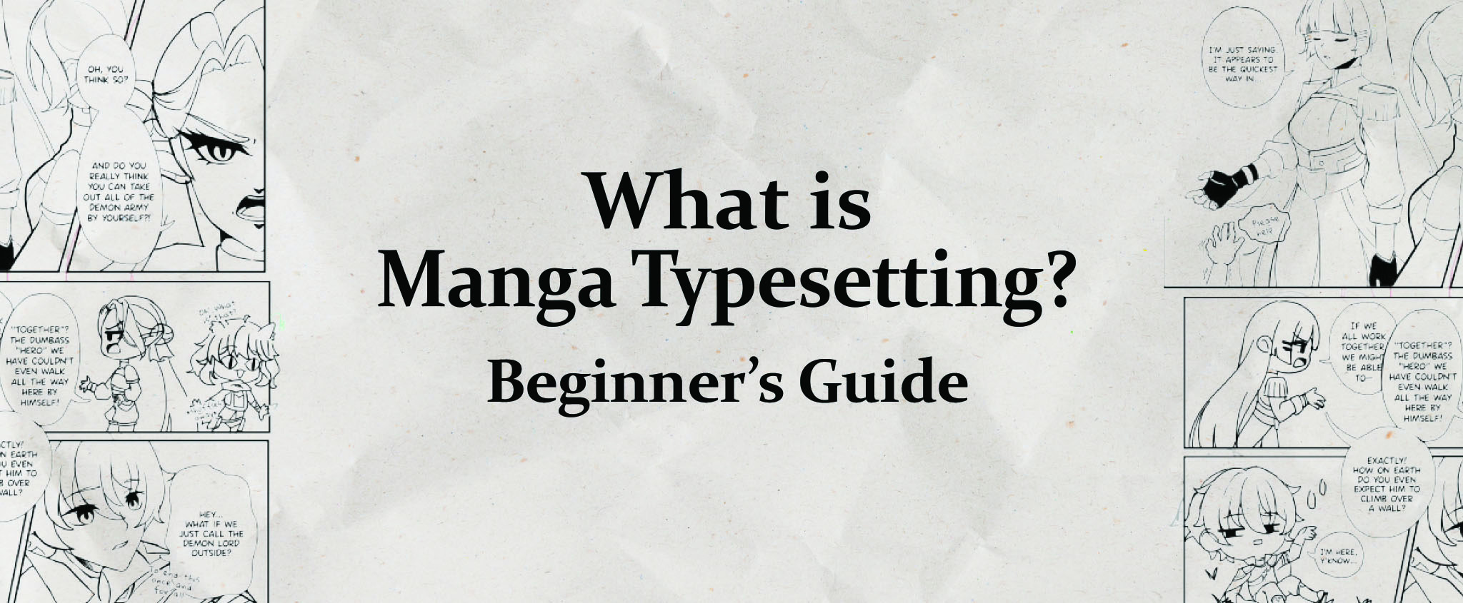 What is manga typesetting