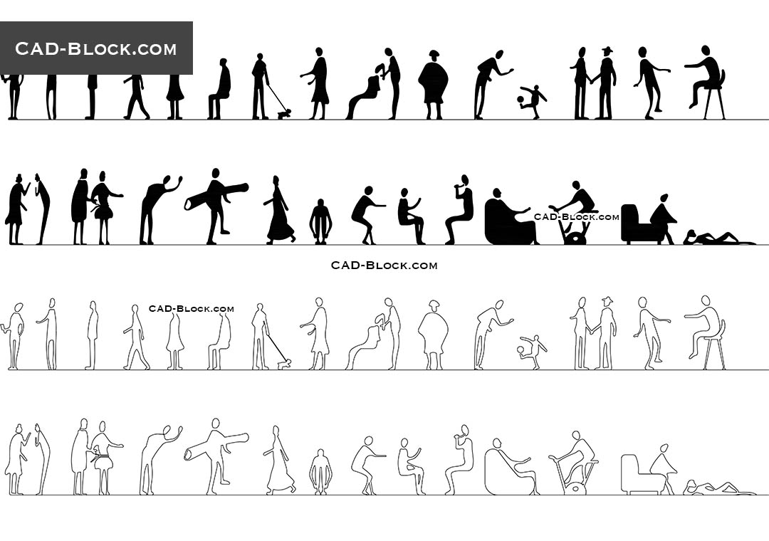 Human Figures For Architectural Drawings