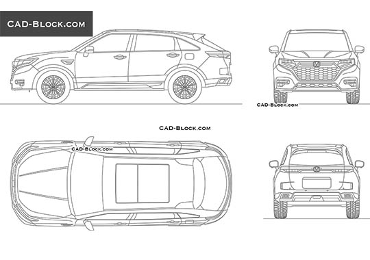 Honda UR-V - free CAD file