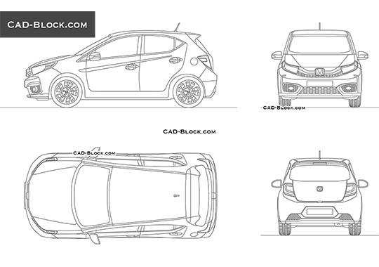 Honda Brio RS - free CAD file