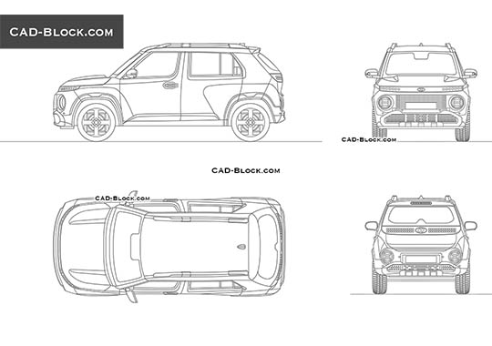 Hyundai Inster - download vector illustration