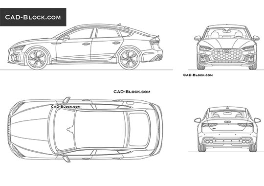 Audi S5 - download vector illustration