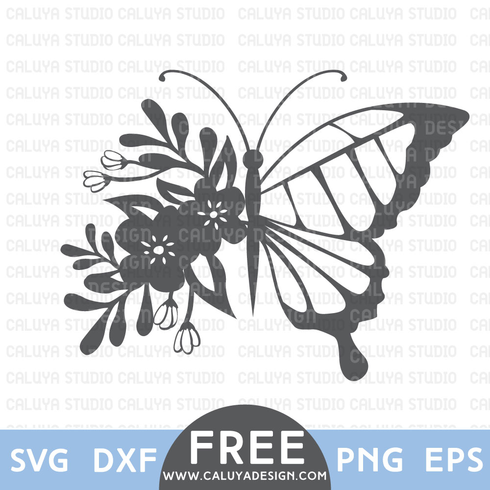 Free Free Svg Files Flower Butterfly Svg SVG PNG EPS DXF File