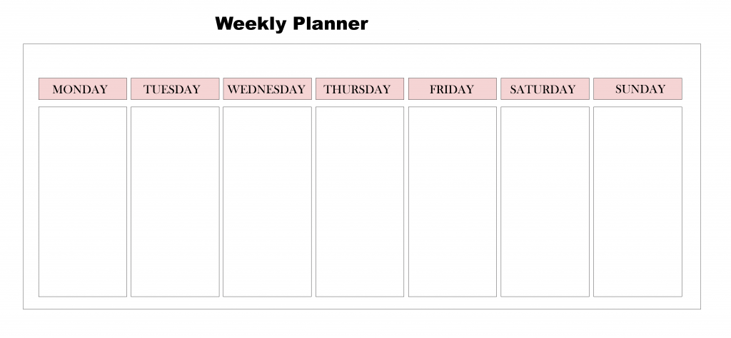 2020 Weekly Planner PDF