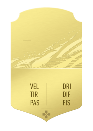 FUT 21 gold card gigante personalizzabile