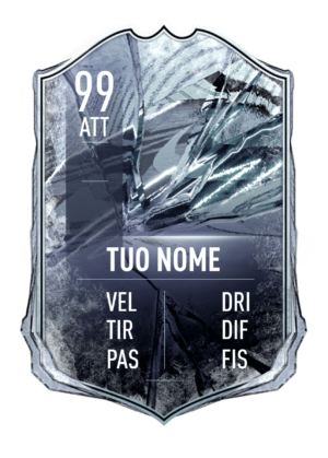 FUT 21 Freeze card gigante personalizzabile