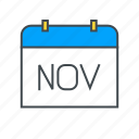 calendar, date, month, november, schedule, time