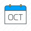 calendar, date, month, october, schedule, time