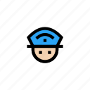 avatar, guard, man, officer, police