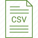 csv, extension, file