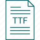 extension, file, ttf