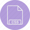 css, file, format