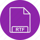 file, format, rtf