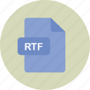 file, rich, rtf, text