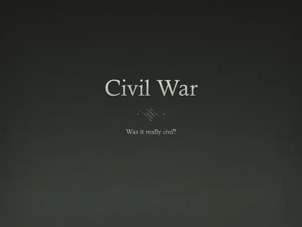 Civil War