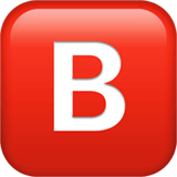 B Button (Blood Type) on Apple